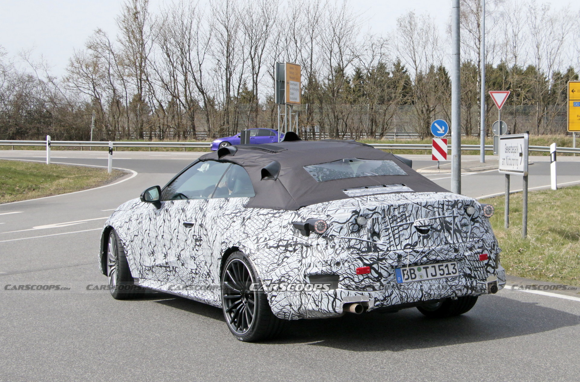 2023 Mercedes-AMG CLE Spied At The Nürburgring Showing Its Fast Bits