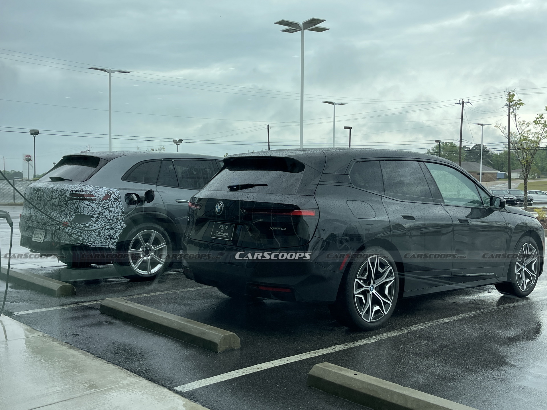 U Spy New Mercedes EQS Charging Next To BMW iX In America