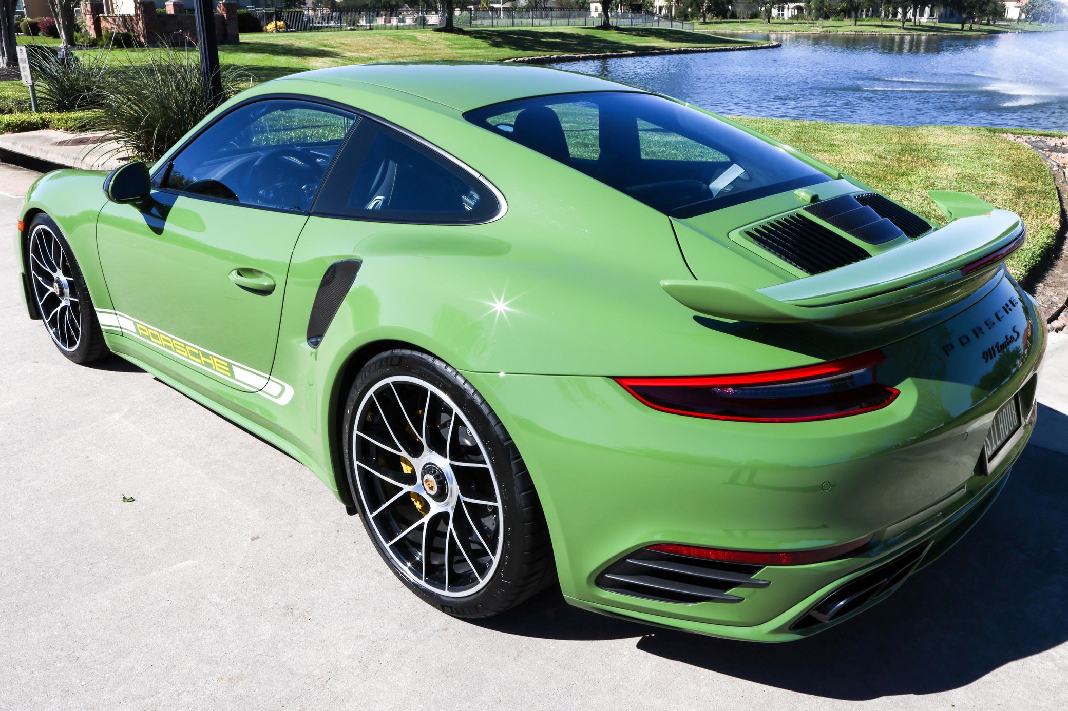This Gorgeous Olive Green Porsche 911 Turbo S Just Sold For $205,000
