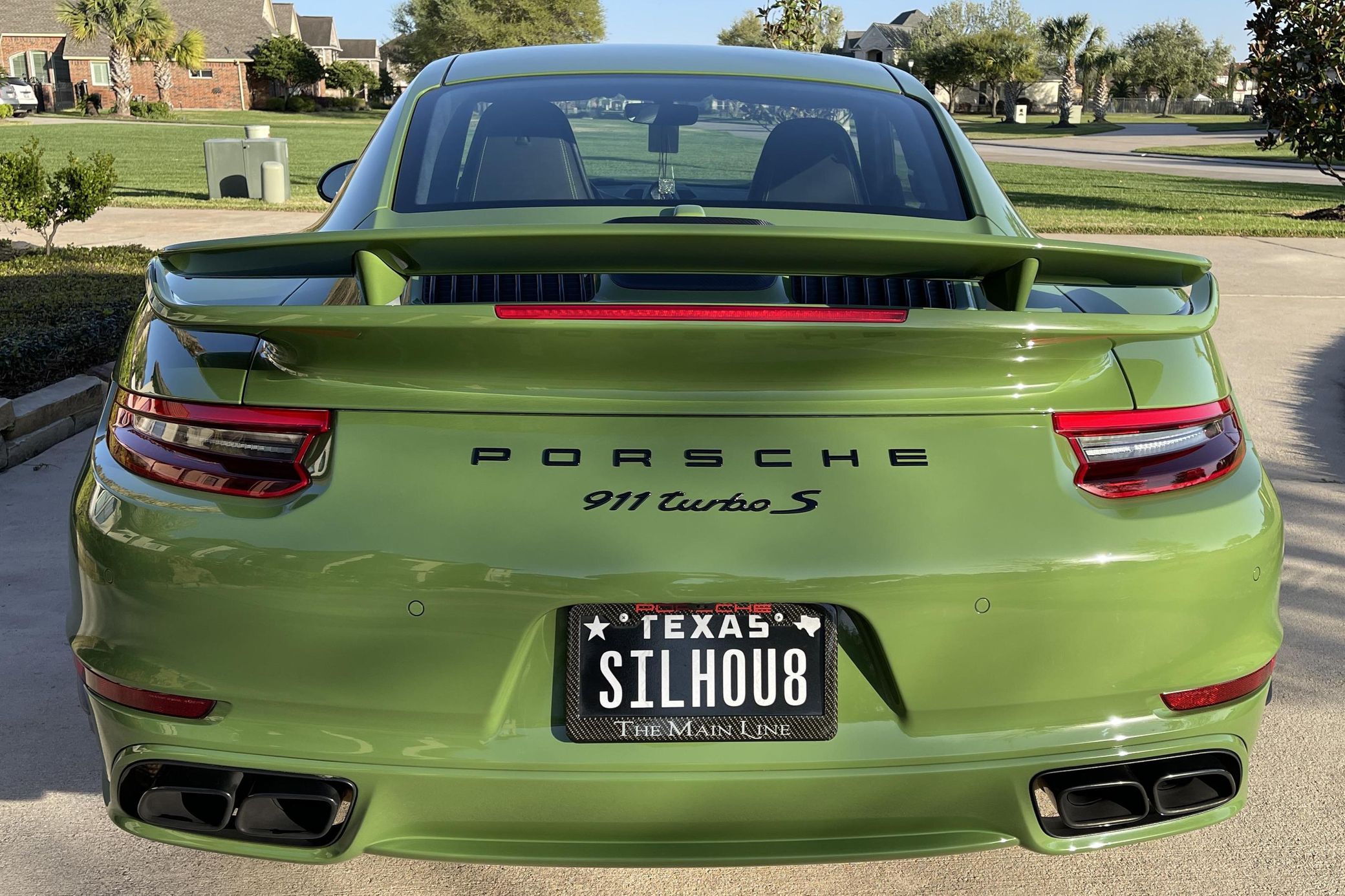 This Gorgeous Olive Green Porsche 911 Turbo S Just Sold For $205,000