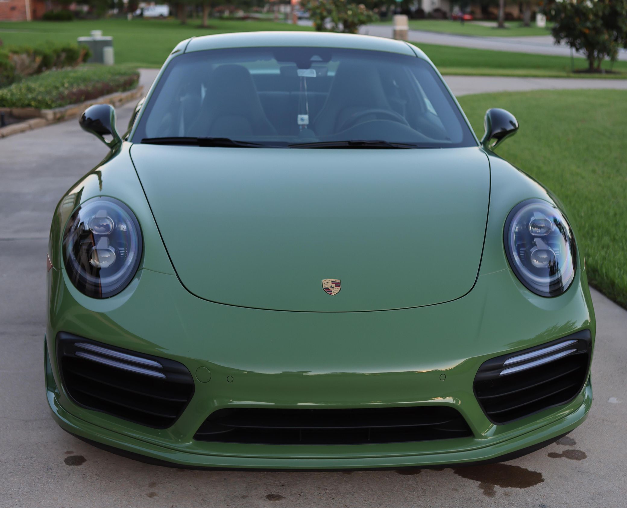 This Gorgeous Olive Green Porsche 911 Turbo S Just Sold For $205,000