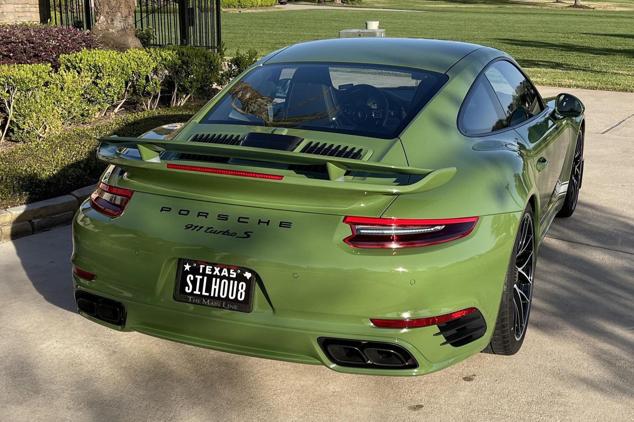 This Gorgeous Olive Green Porsche 911 Turbo S Just Sold For $205,000