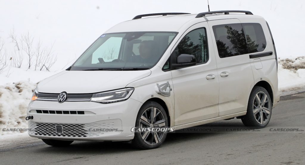 2023 VW Caddy eHybrid Spied Without Camouflage In Short And Long