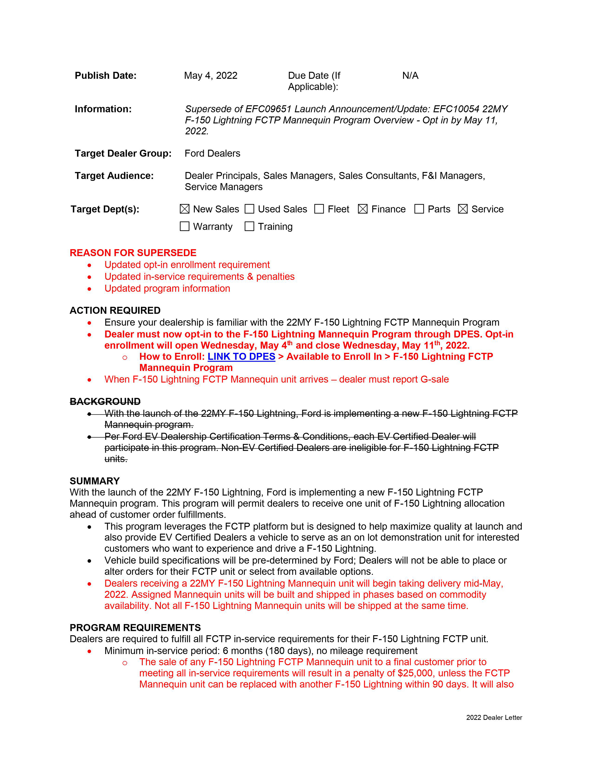 Ford Dealers Who Sell F-150 Lightning Demo Models Could Face $25,000 Fine