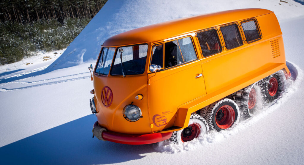  Freshly Restored VW Microbus Is An Adorable Explorer With A Touch Of Tank