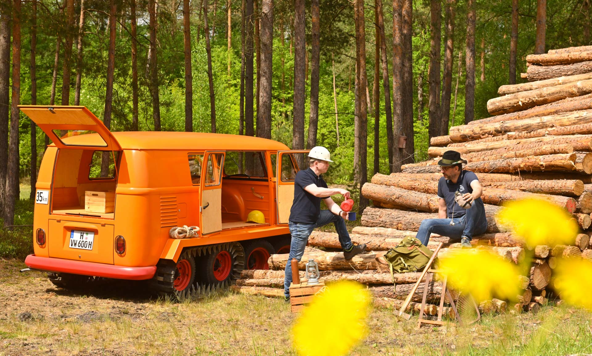 Freshly Restored VW Microbus Is An Adorable Explorer With A Touch Of Tank