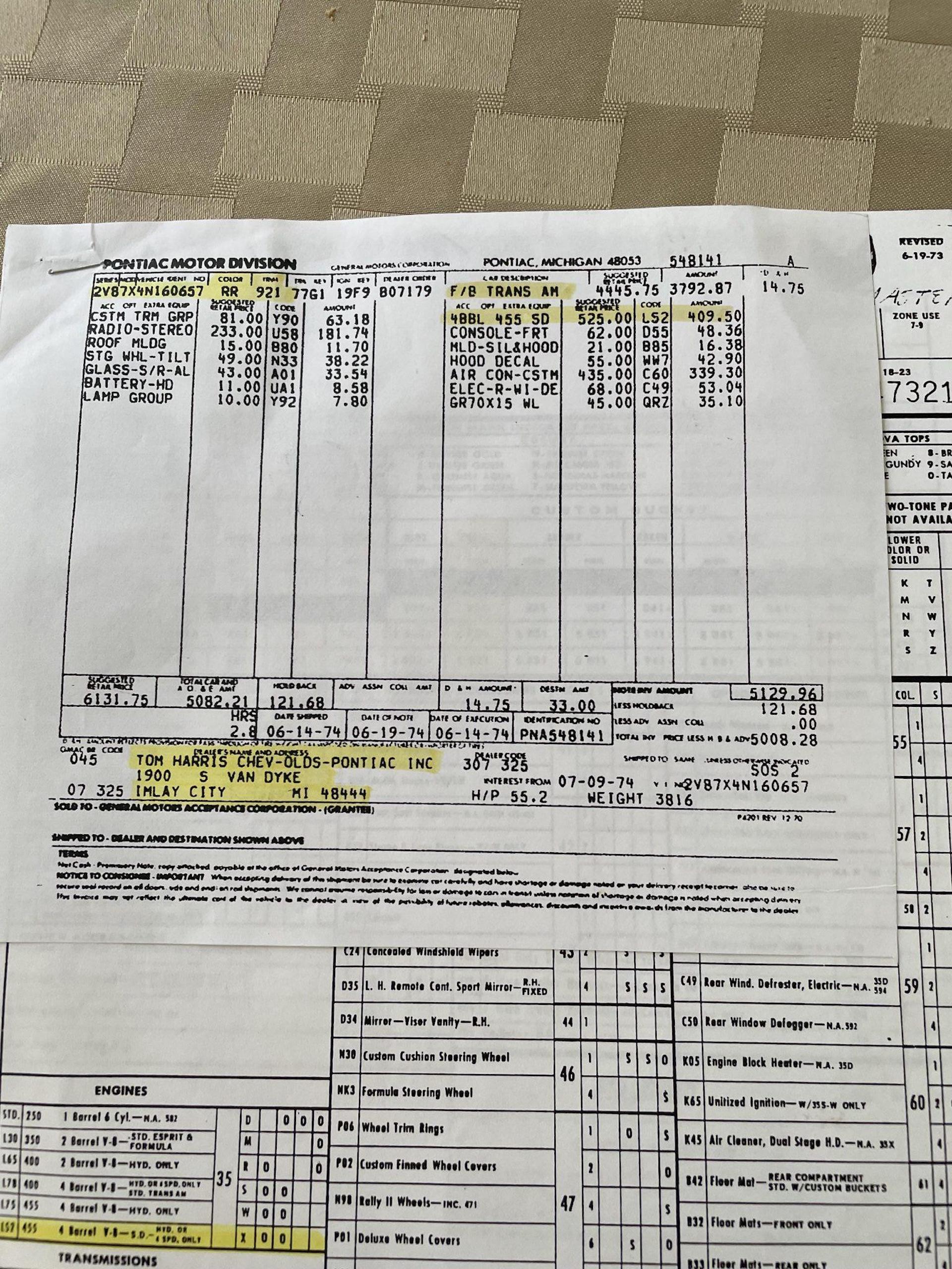 The 1974 Pontiac Super Duty Trans Am Was The Last Performance Pony Car From Muscle’s Golden Age