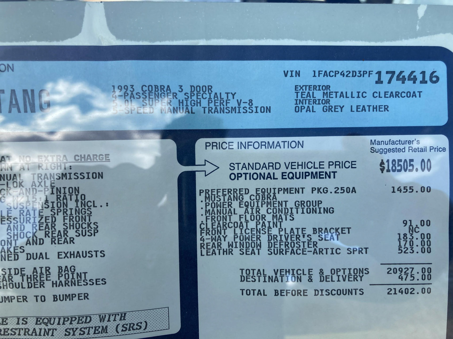 “New” 35-Mile 1993 Ford Mustang SVT Cobra Is One Foxy Lady That’s Still In Wraps