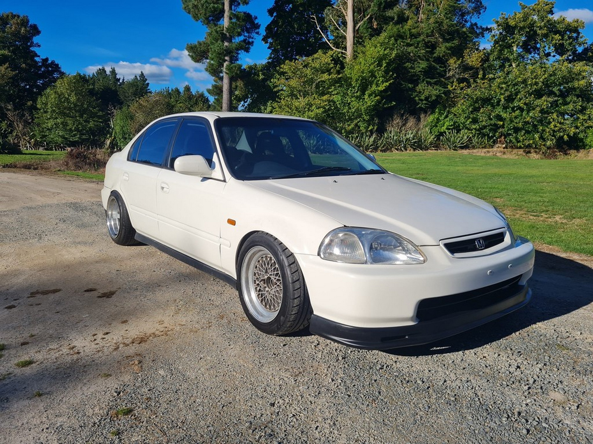 Sedate-Looking 1996 Honda Civic Sedan Packs A Silvia Turbo Engine And RWD Secret