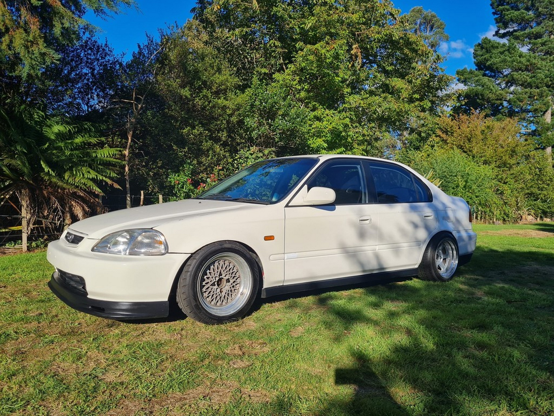 Sedate-Looking 1996 Honda Civic Sedan Packs A Silvia Turbo Engine And RWD Secret