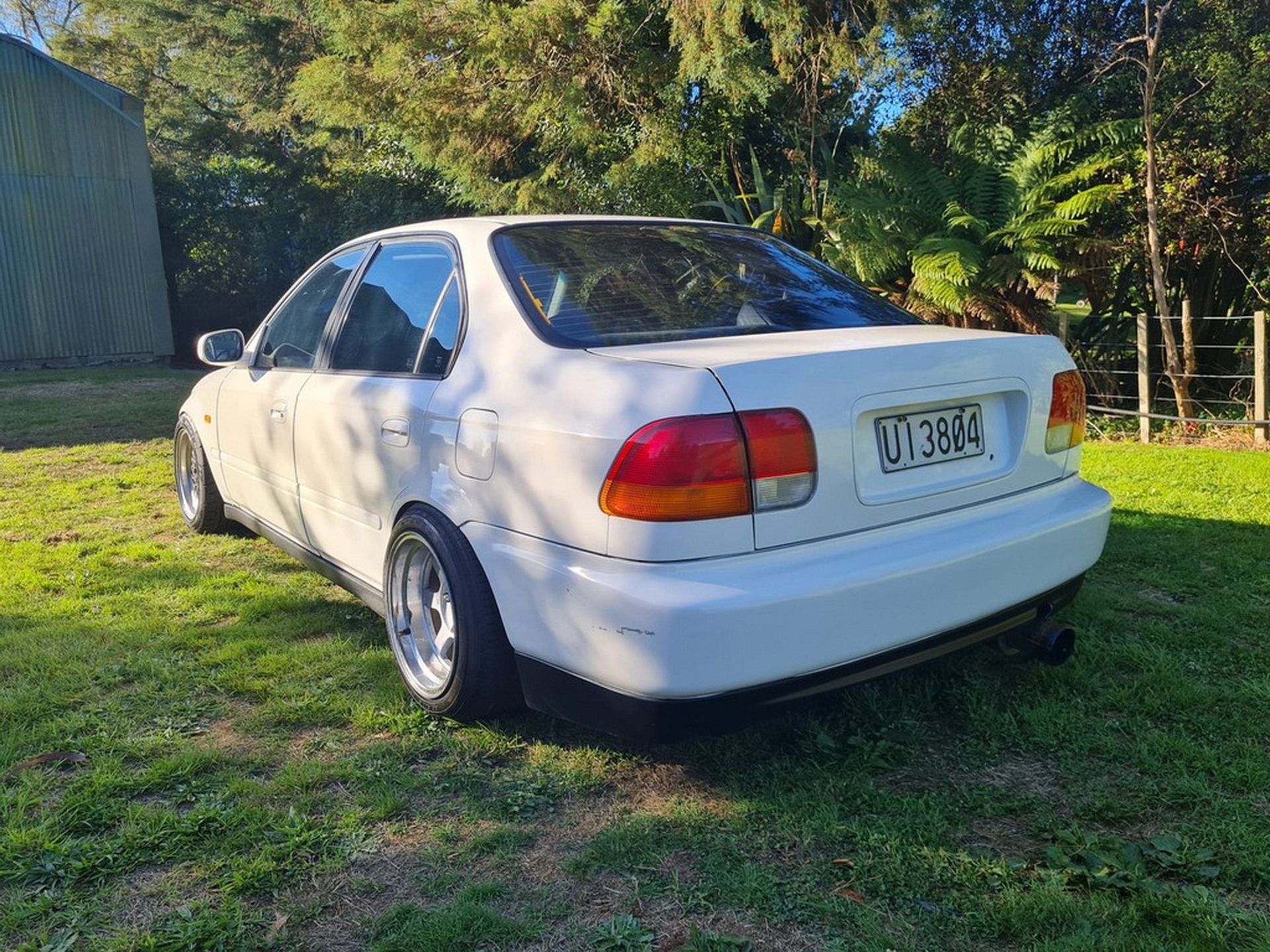 Sedate-Looking 1996 Honda Civic Sedan Packs A Silvia Turbo Engine And RWD Secret