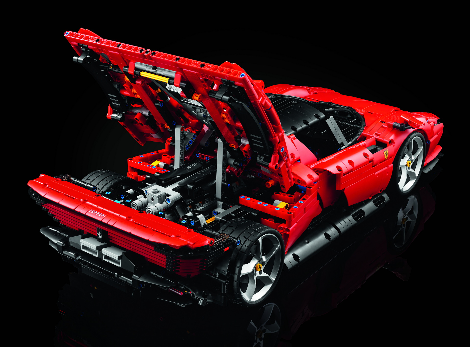 1:8 Scale Ferrari Daytona SP3 LEGO Technic Set Somehow Has Working 8-Speed Sequential Gearbox
