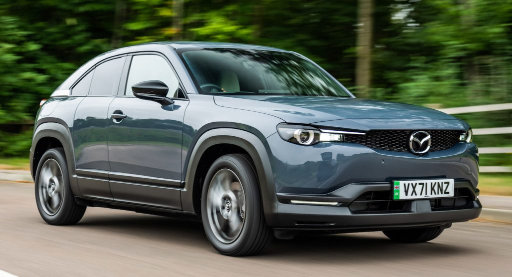  Updated 2022 Mazda MX-30 Still Has Tiny 100-Mile Range But Charges 10 Mins Faster