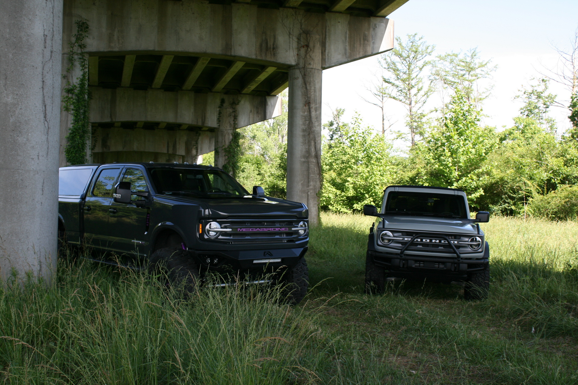 Meet The MegaBronc, A Ford F-250 With Three Rows And A Bronco Face