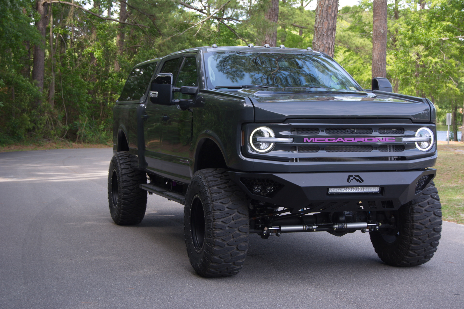 Meet The MegaBronc, A Ford F-250 With Three Rows And A Bronco Face