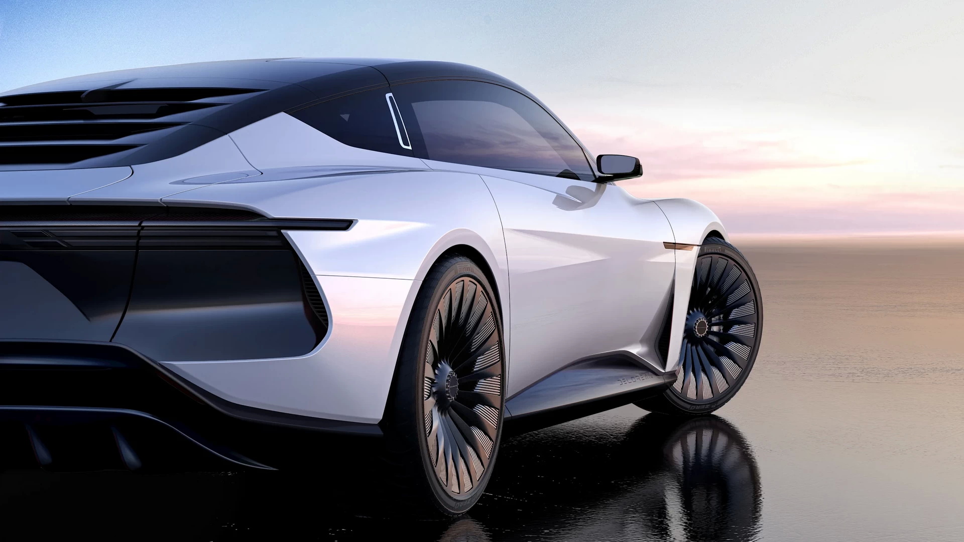 DeLorean Alpha5 Is A Low-Slung Electric GT With Gullwing Doors