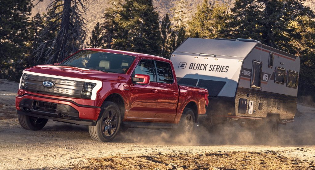  Ford F-150 Lightning Uses Onboard Scales To Measure Towing Range More Accurately