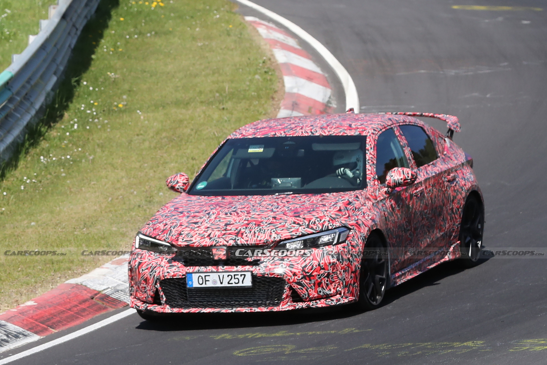 Honda Caught Testing And Taking Pictures Of The 2023 Civic Type R At The Nürburgring