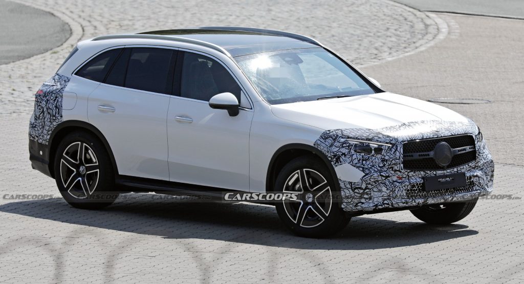  2023 Mercedes-Benz GLC Drops Most Of Its Camouflage In Latest Spy Shots