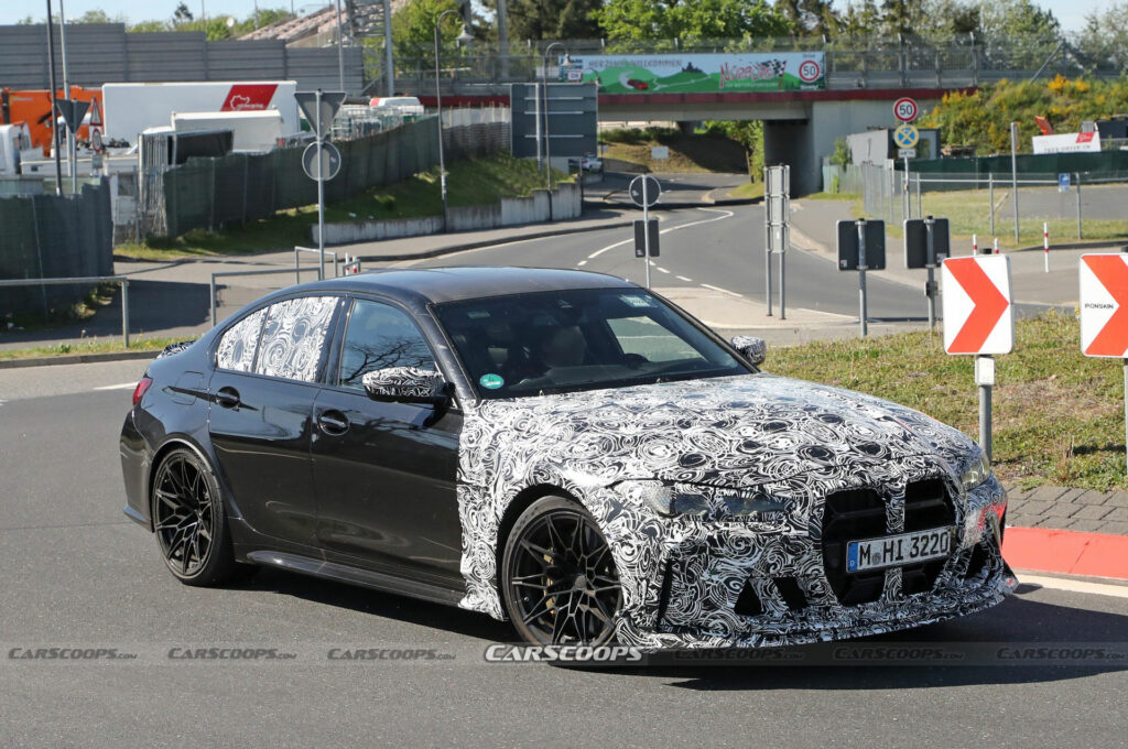 2024 BMW M3 CS Spied As A Four-Door M4 CSL, Could Have Around 533 HP |  Carscoops