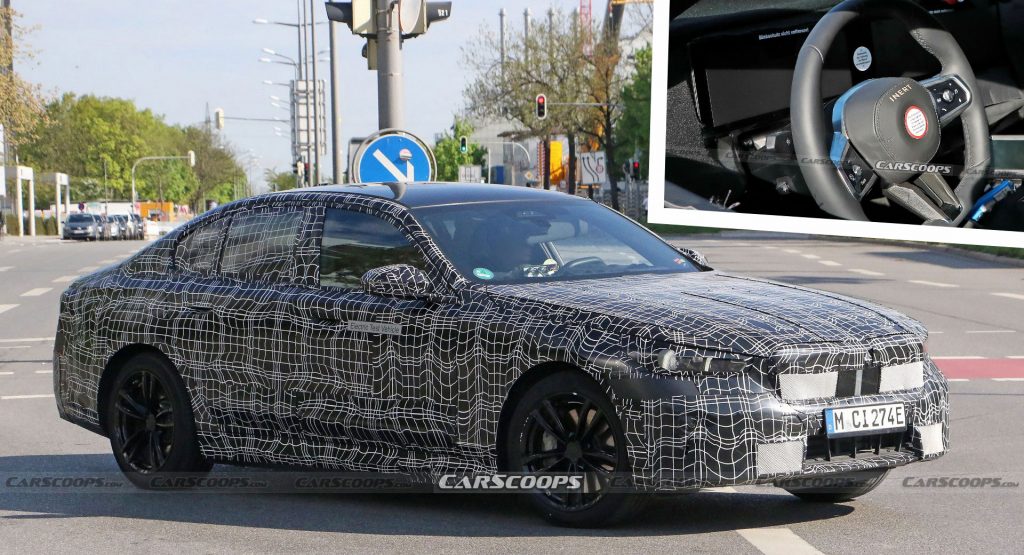  2024 BMW i5 Shows Off Its Interior And Production Headlights In Latest Spy Photos