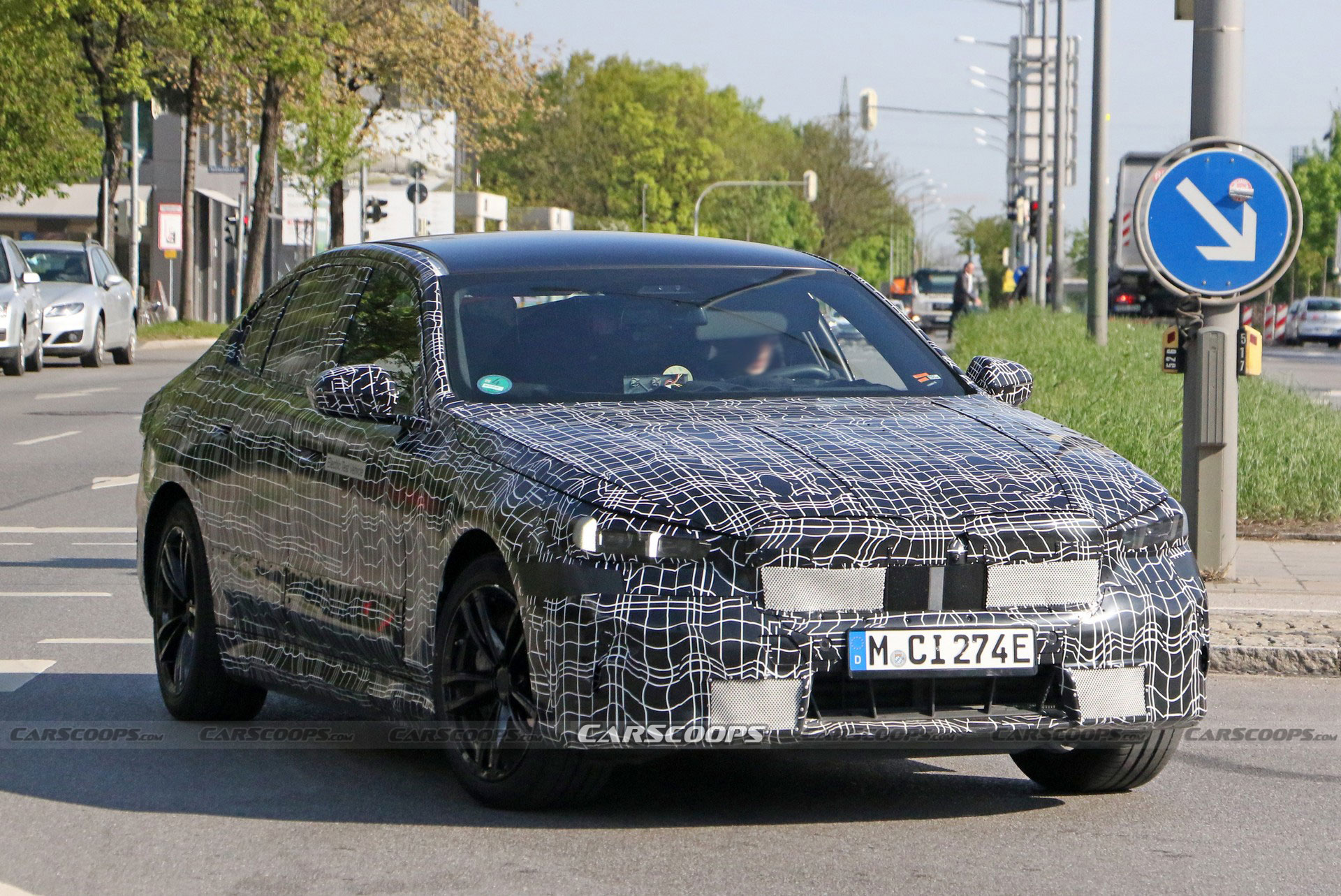 2024 BMW i5 Shows Off Its Interior And Production Headlights In Latest Spy Photos