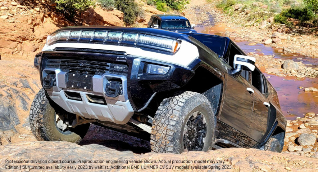  2024 GMC Hummer EV SUV Prototypes Tackle Moab, Production Set For Early Next Year
