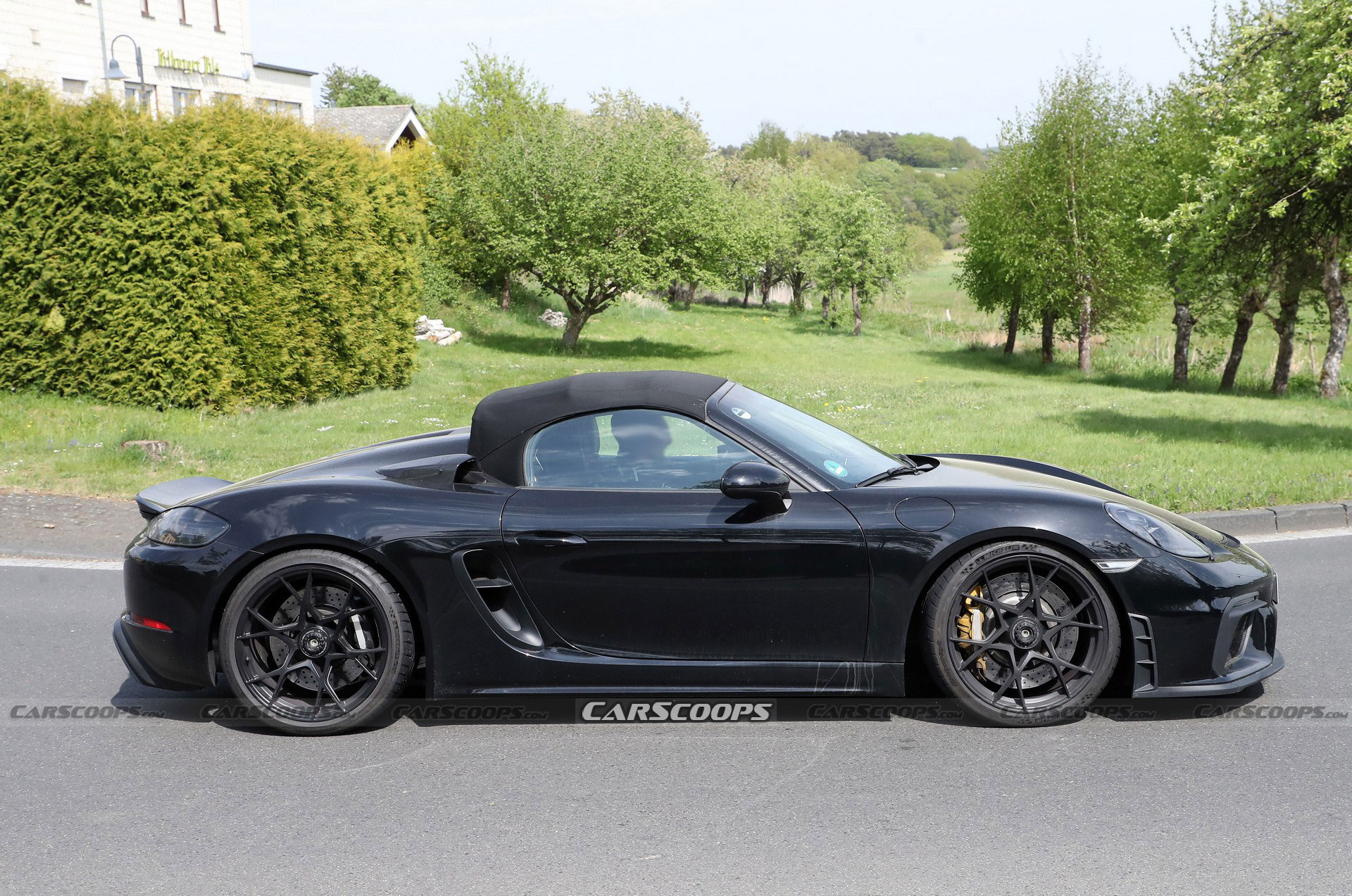 2024 Porsche 718 Boxster Spyder RS Spotted Again Borrowing Heavily From Cayman GT4 RS