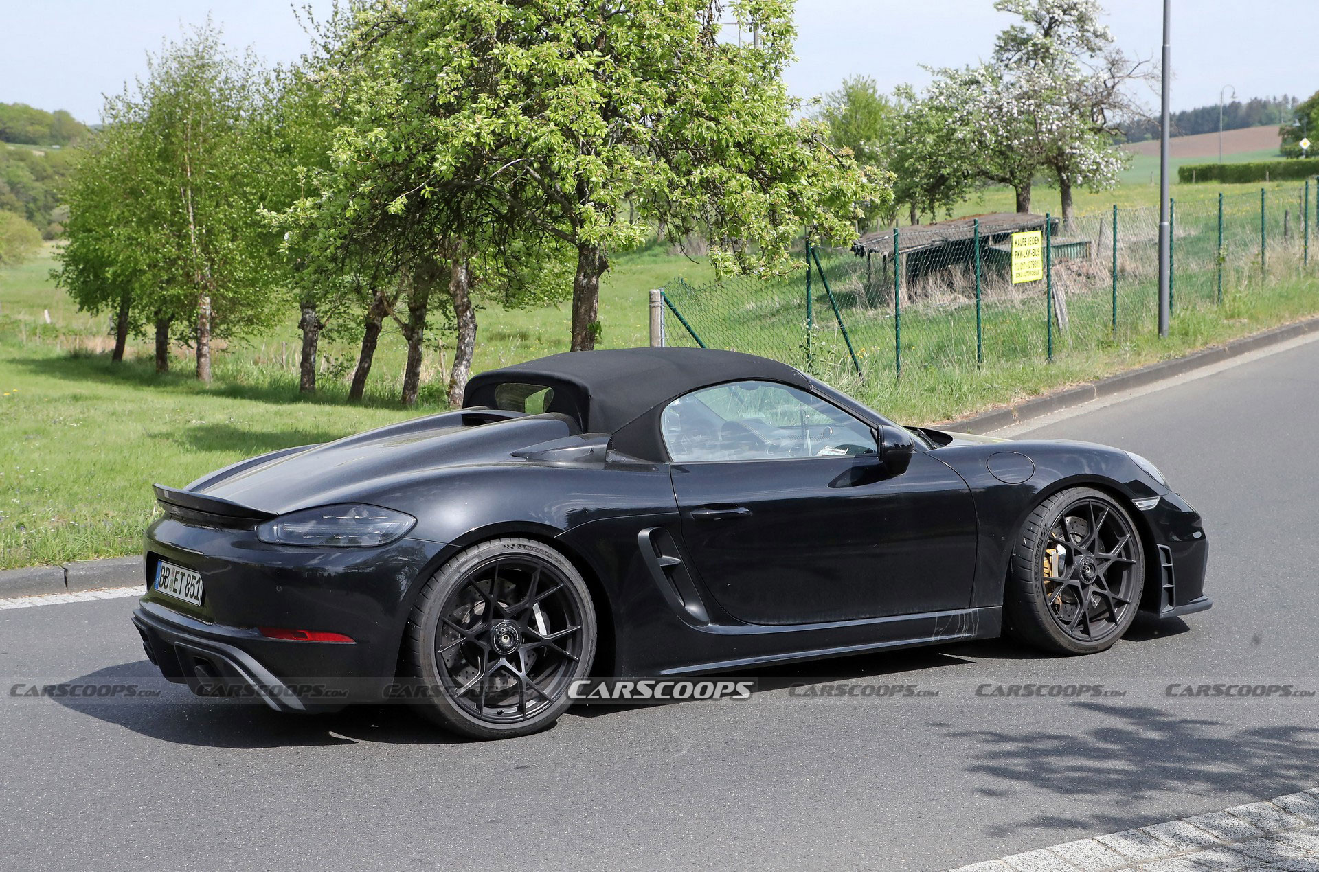 2024 Porsche 718 Boxster Spyder RS Spotted Again Borrowing Heavily From Cayman GT4 RS