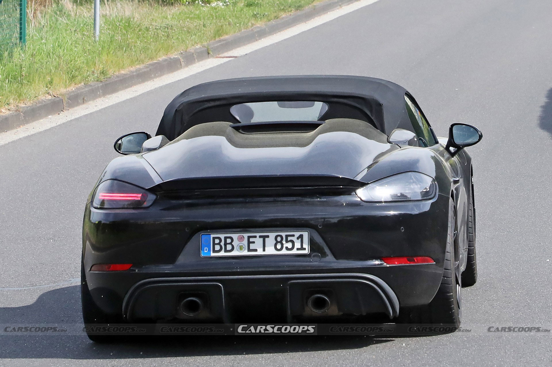2024 Porsche 718 Boxster Spyder RS Spotted Again Borrowing Heavily From Cayman GT4 RS