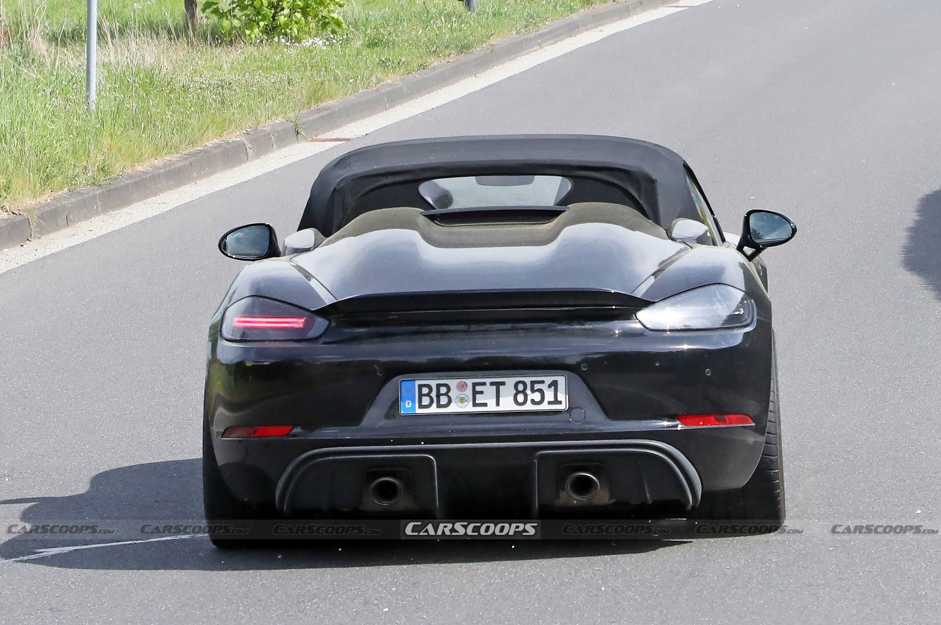 2024 Porsche 718 Boxster Spyder RS Spotted Again Borrowing Heavily From Cayman GT4 RS