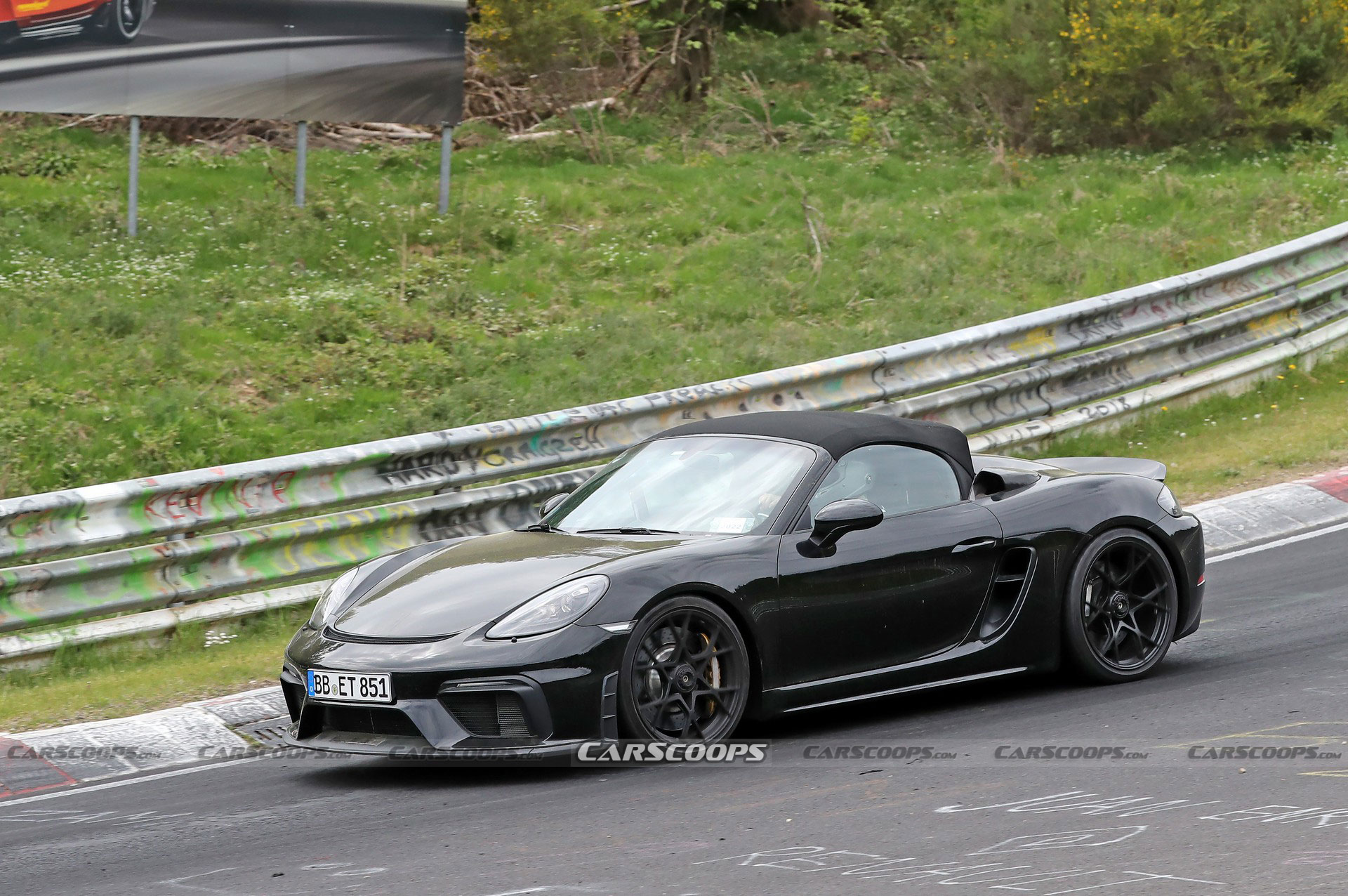 2024 Porsche 718 Boxster Spyder RS Spotted Again Borrowing Heavily From Cayman GT4 RS