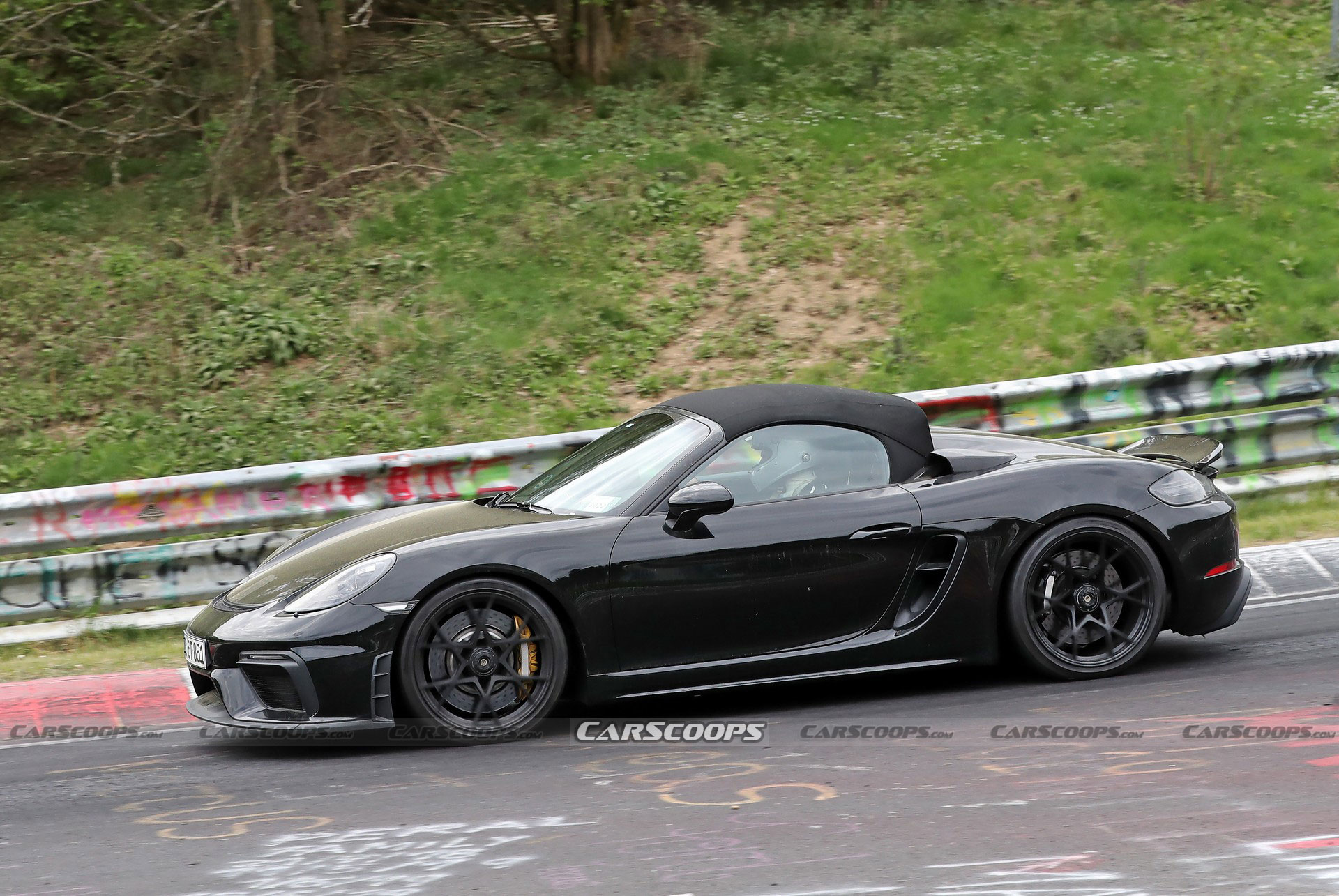 2024 Porsche 718 Boxster Spyder RS Spotted Again Borrowing Heavily From Cayman GT4 RS