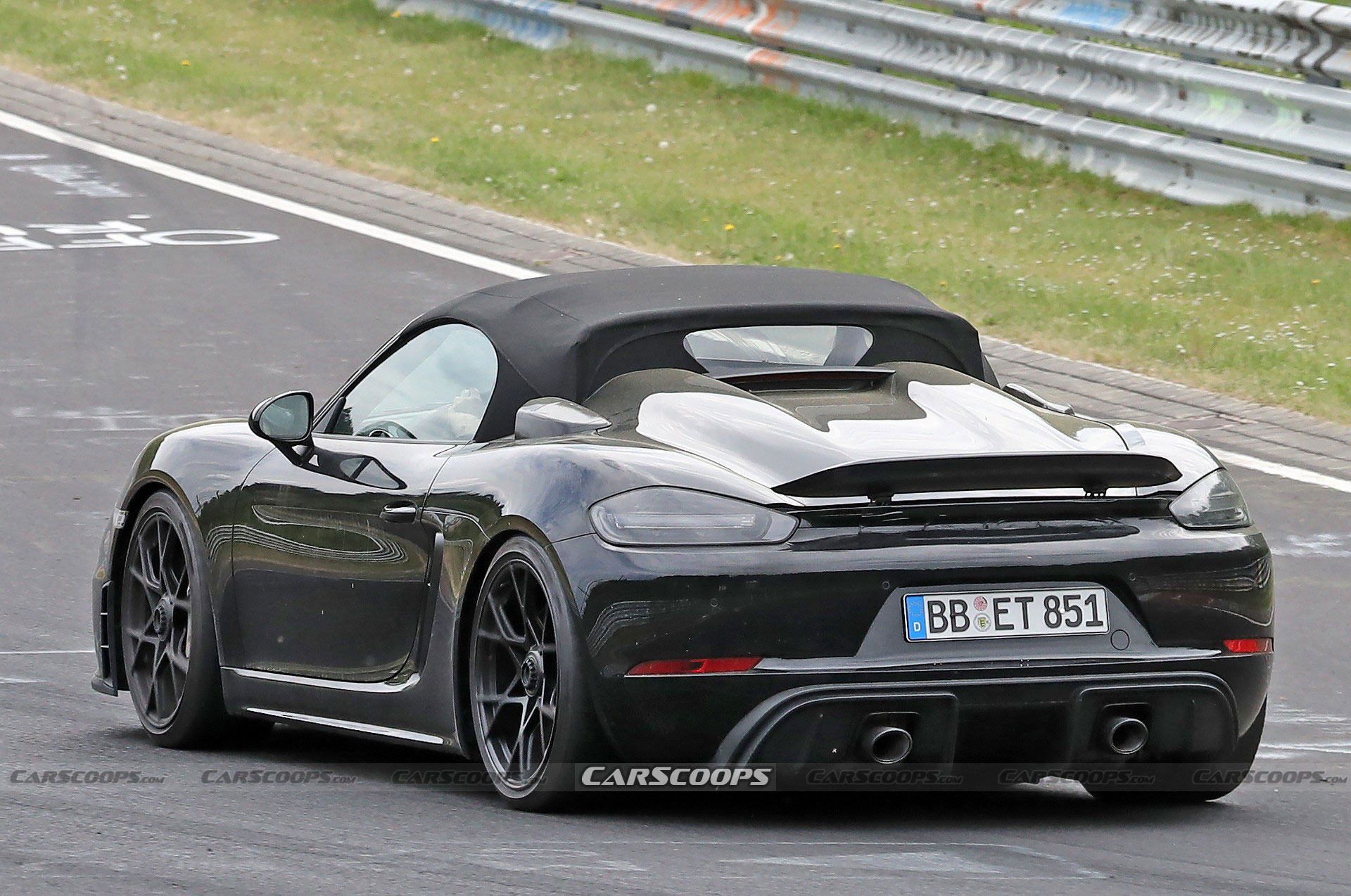 2024 Porsche 718 Boxster Spyder RS Spotted Again Borrowing Heavily From