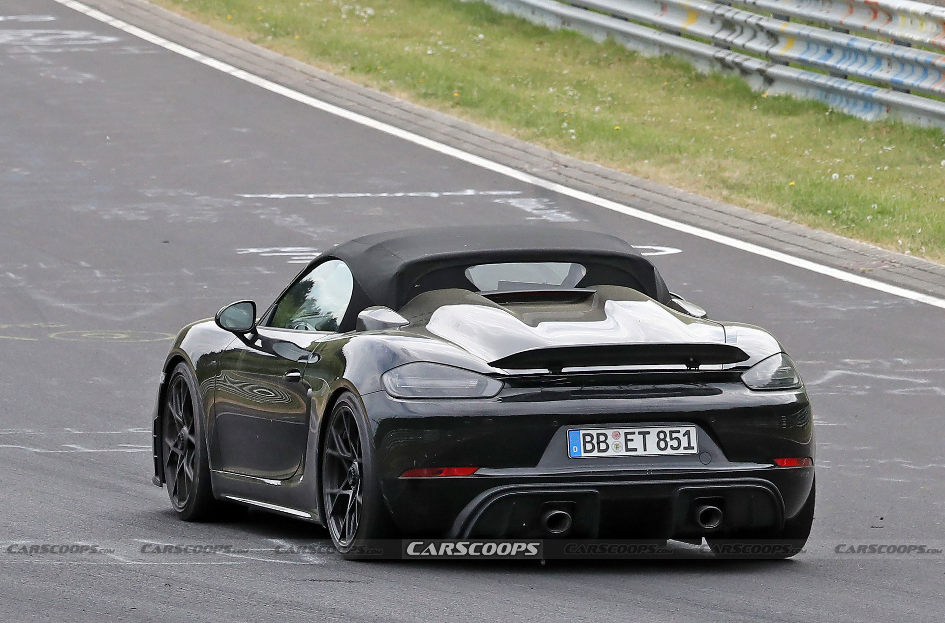 2024 Porsche 718 Boxster Spyder RS Spotted Again Borrowing Heavily From Cayman GT4 RS