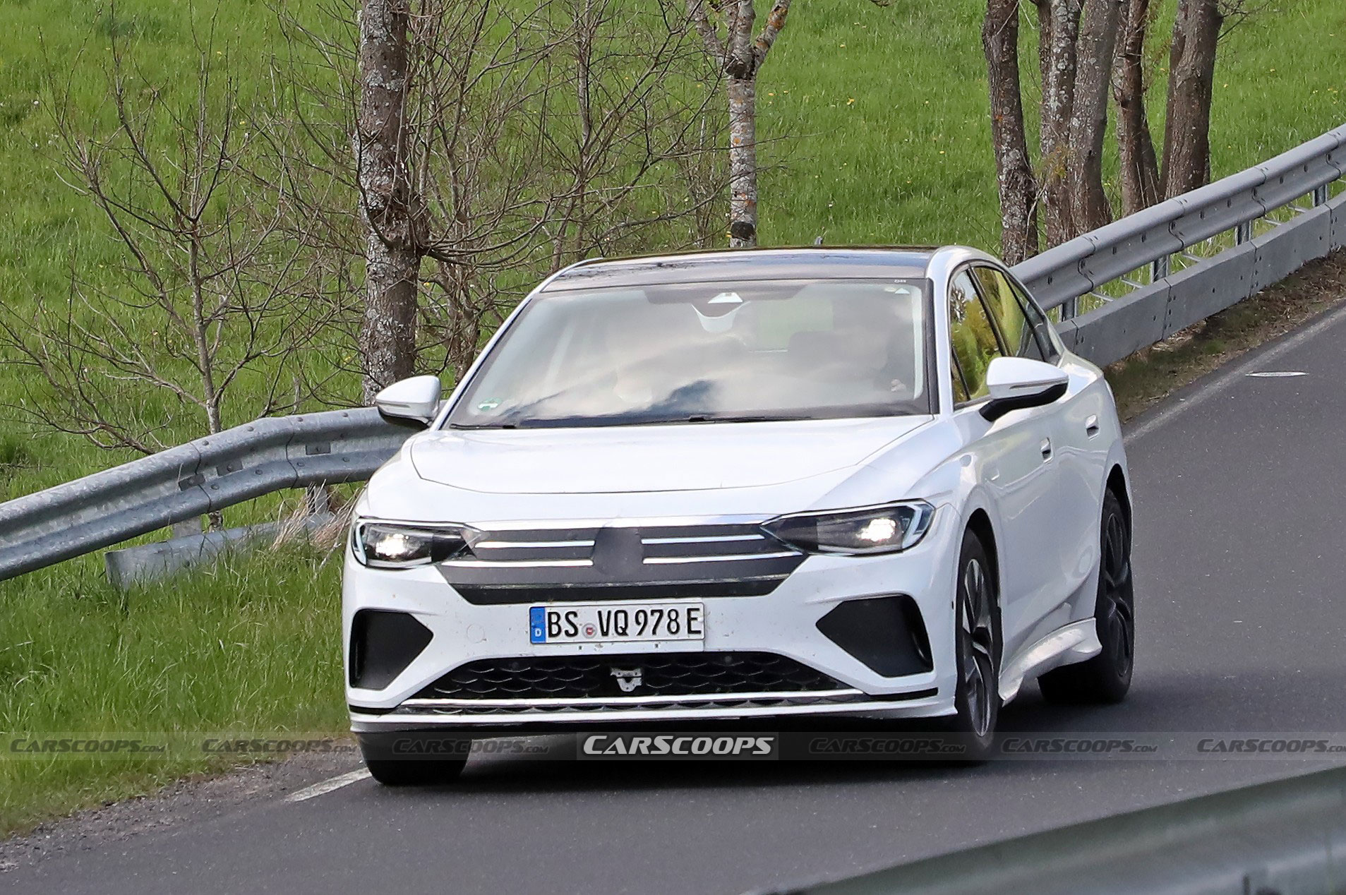 Volkswagen Aero B Spied As A Swoopy Tesla Model 3 Competitor