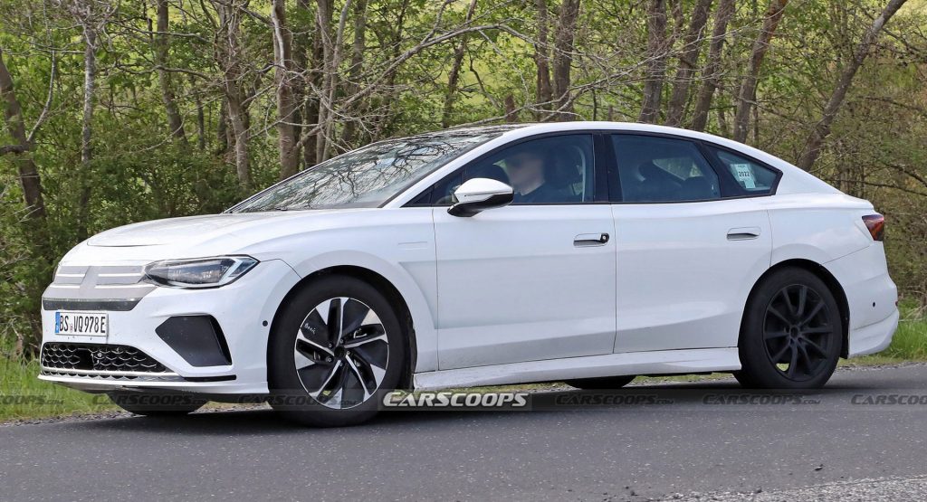  Volkswagen Aero B Spied As A Swoopy Tesla Model 3 Competitor