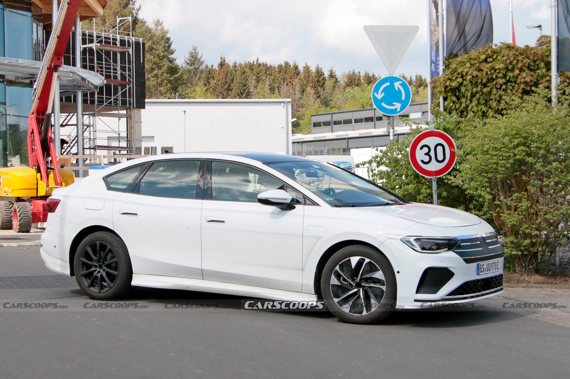 Volkswagen Aero B Spied As A Swoopy Tesla Model 3 Competitor