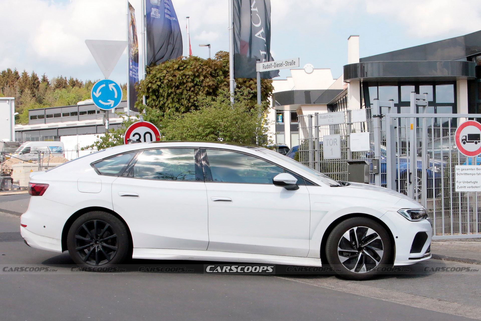 Volkswagen Aero B Spied As A Swoopy Tesla Model 3 Competitor