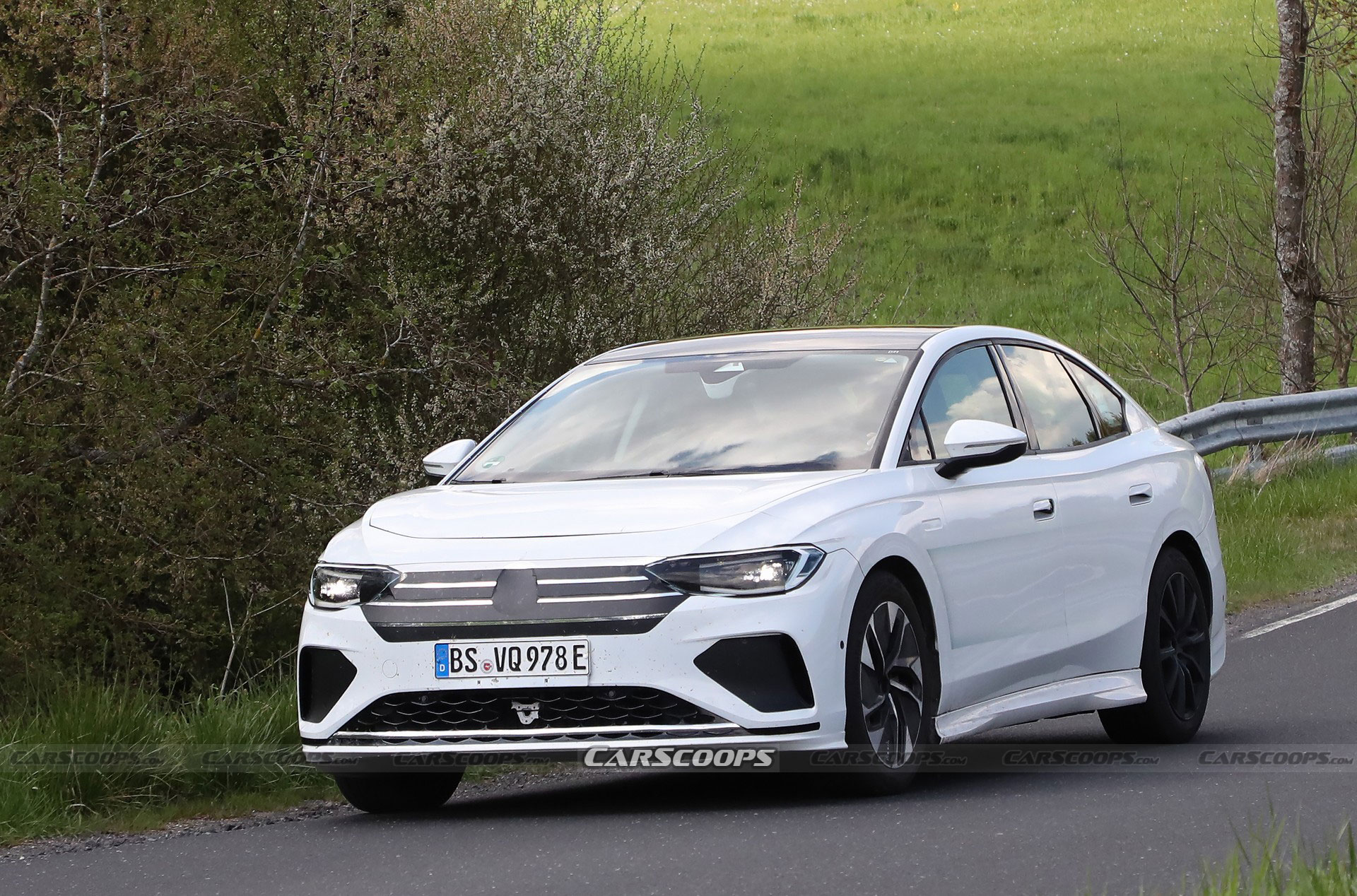 Volkswagen Aero B Spied As A Swoopy Tesla Model 3 Competitor