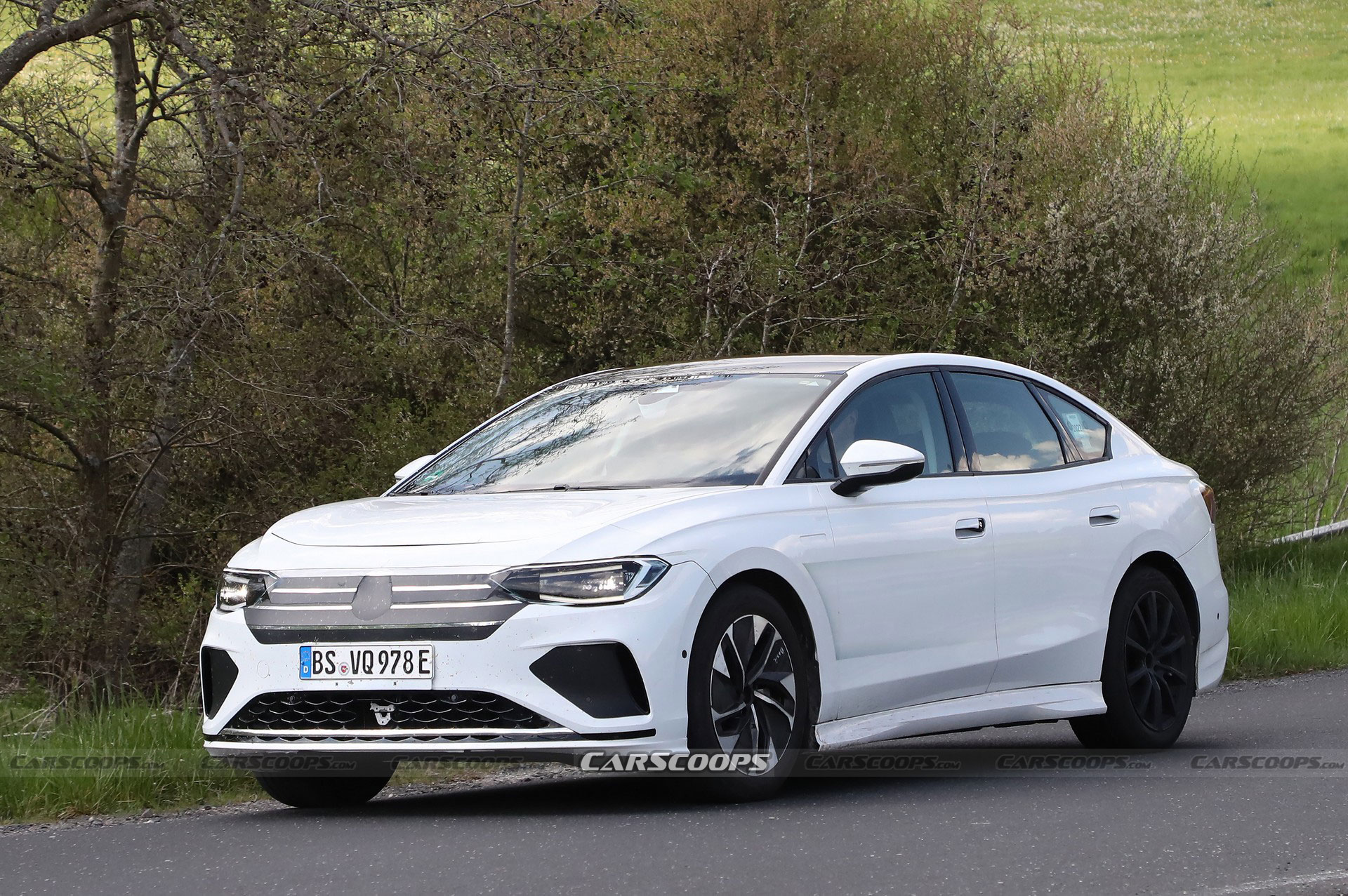 Volkswagen Aero B Spied As A Swoopy Tesla Model 3 Competitor