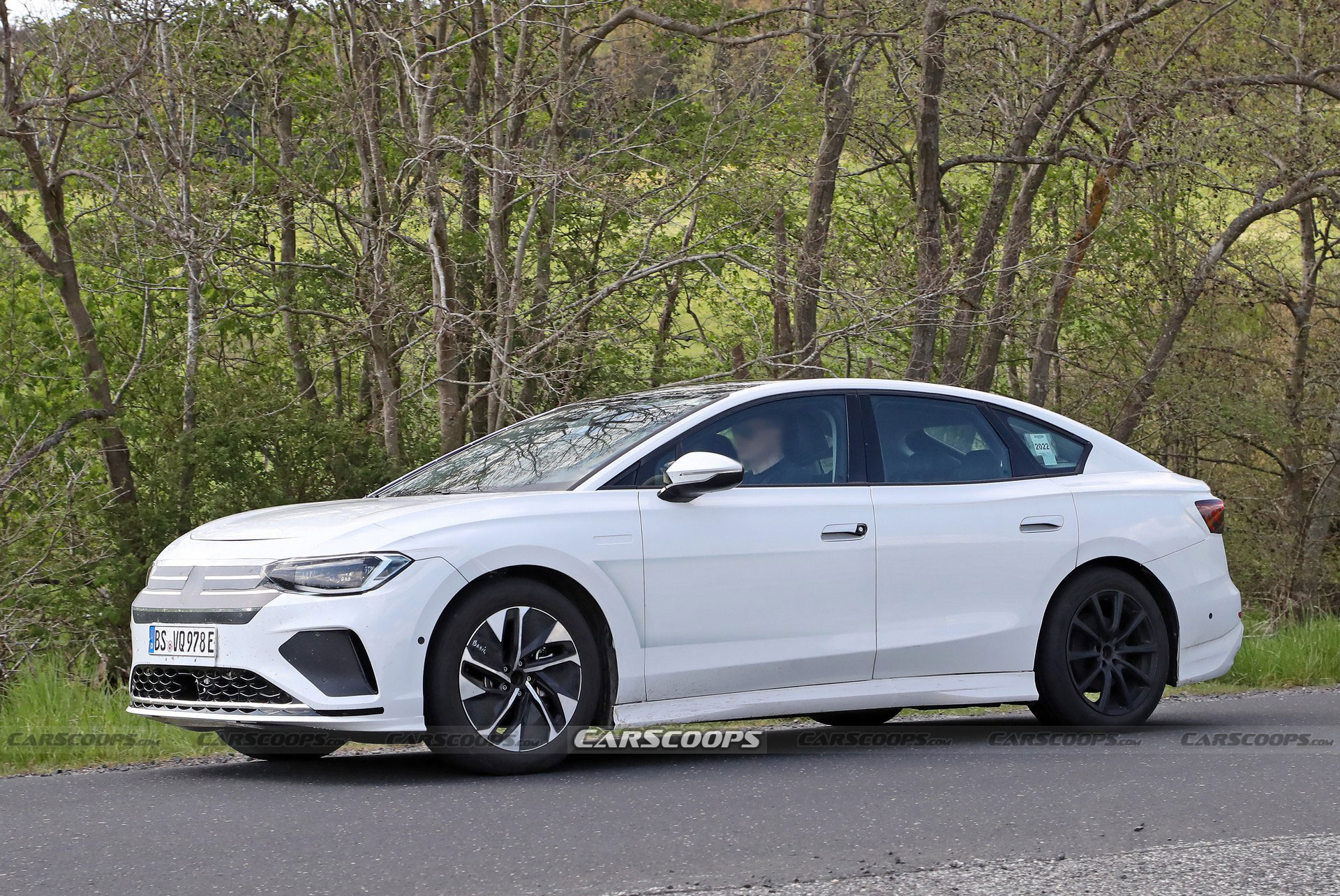 Volkswagen Aero B Spied As A Swoopy Tesla Model 3 Competitor