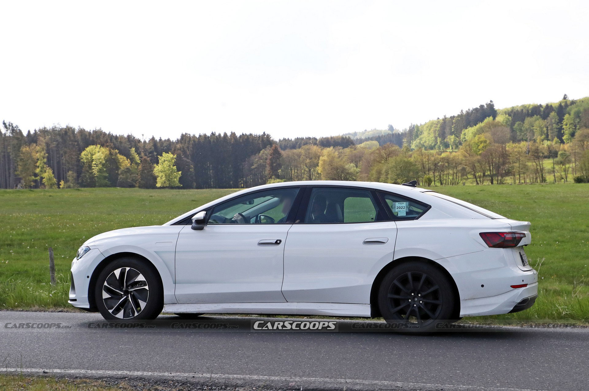 Volkswagen Aero B Spied As A Swoopy Tesla Model 3 Competitor