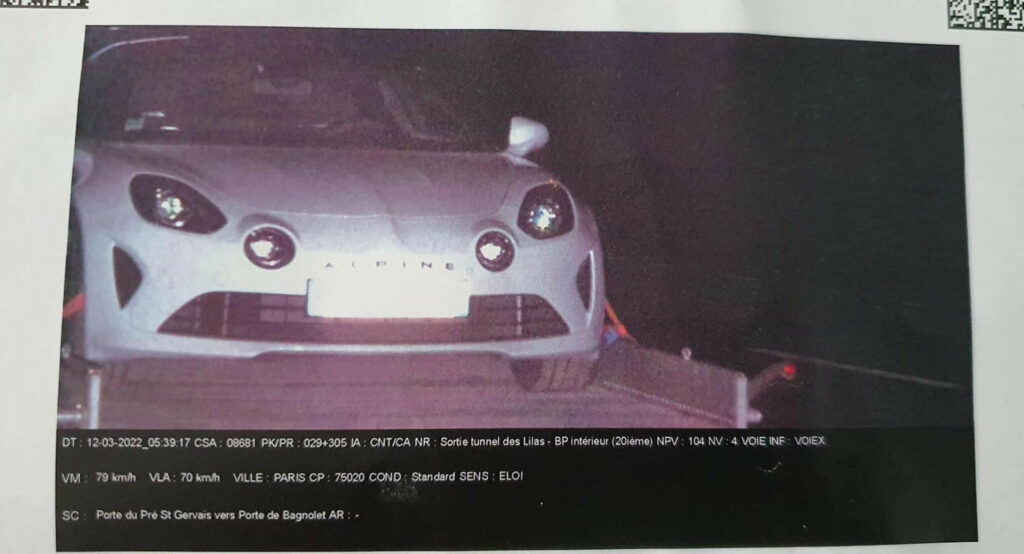 Alpine A110 Owner Gets Ticket For Speeding On A… Truck Bed