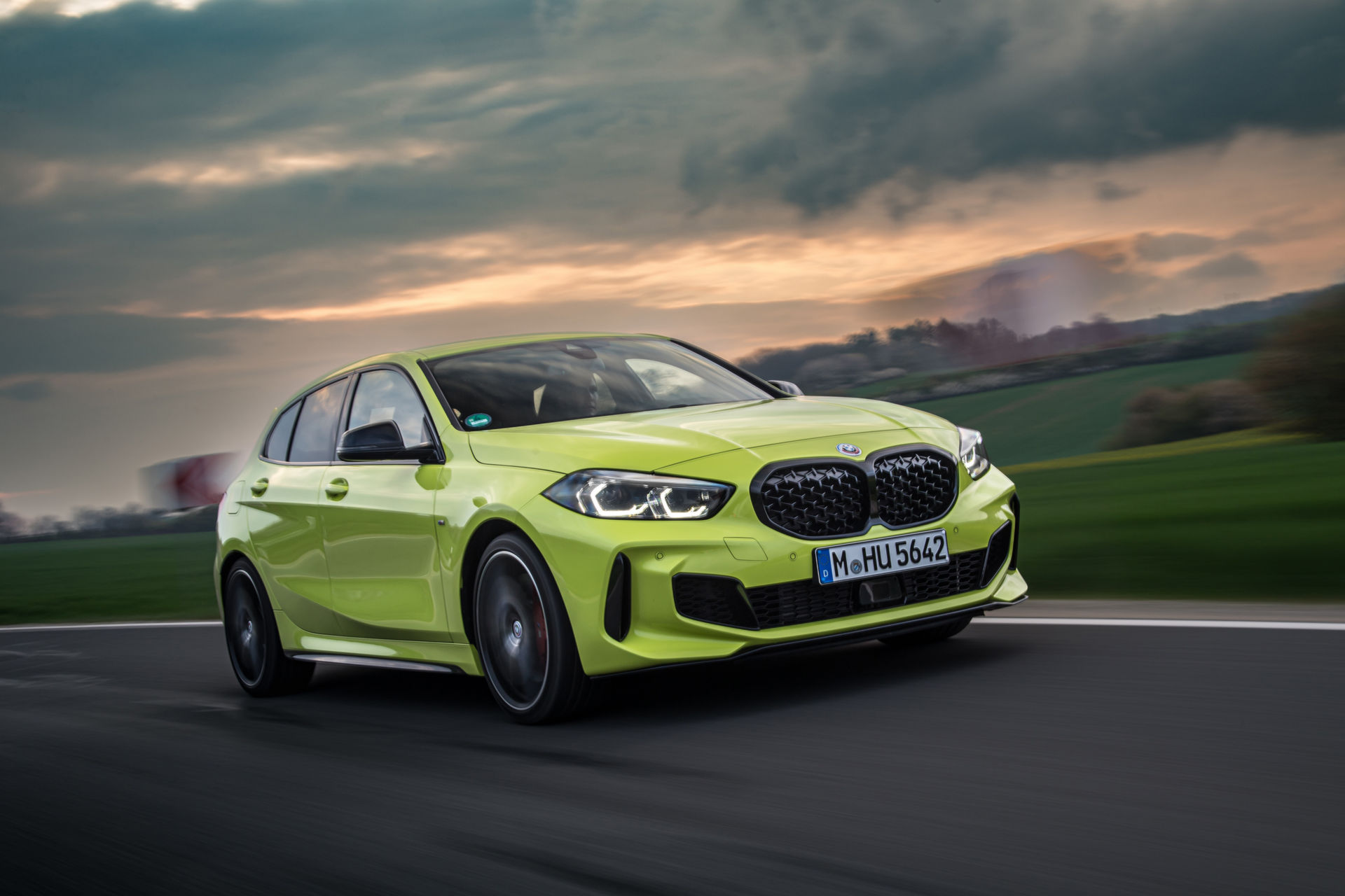 BMW Showcases The 2022 M135i In Sao Paulo Yellow And With M Performance Parts