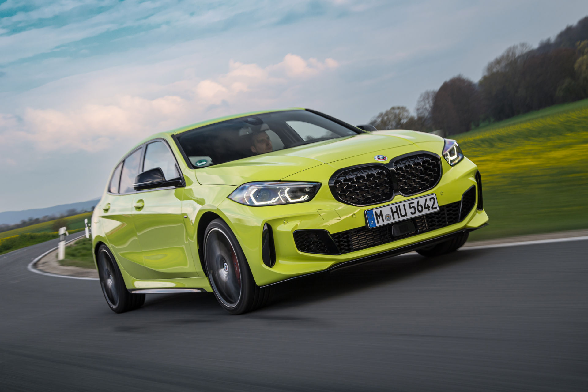 BMW Showcases The 2022 M135i In Sao Paulo Yellow And With M Performance Parts