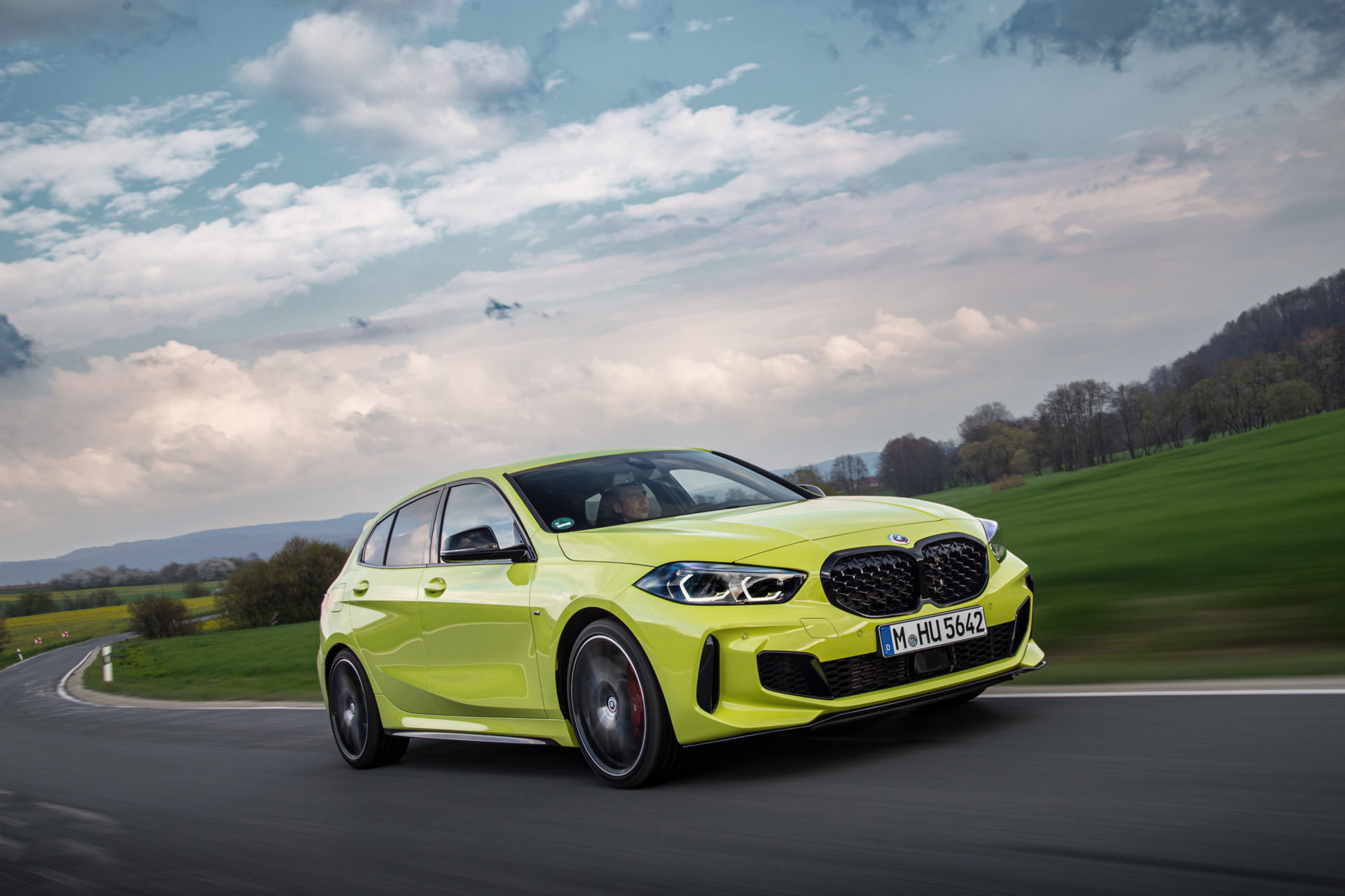 BMW Showcases The 2022 M135i In Sao Paulo Yellow And With M Performance Parts