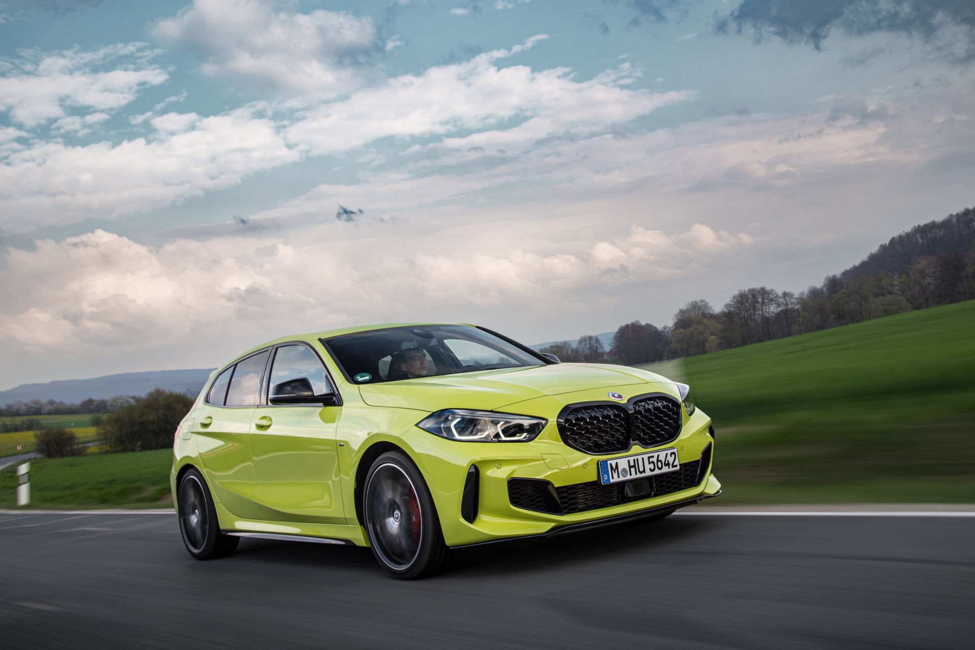 BMW Showcases The 2022 M135i In Sao Paulo Yellow And With M Performance Parts
