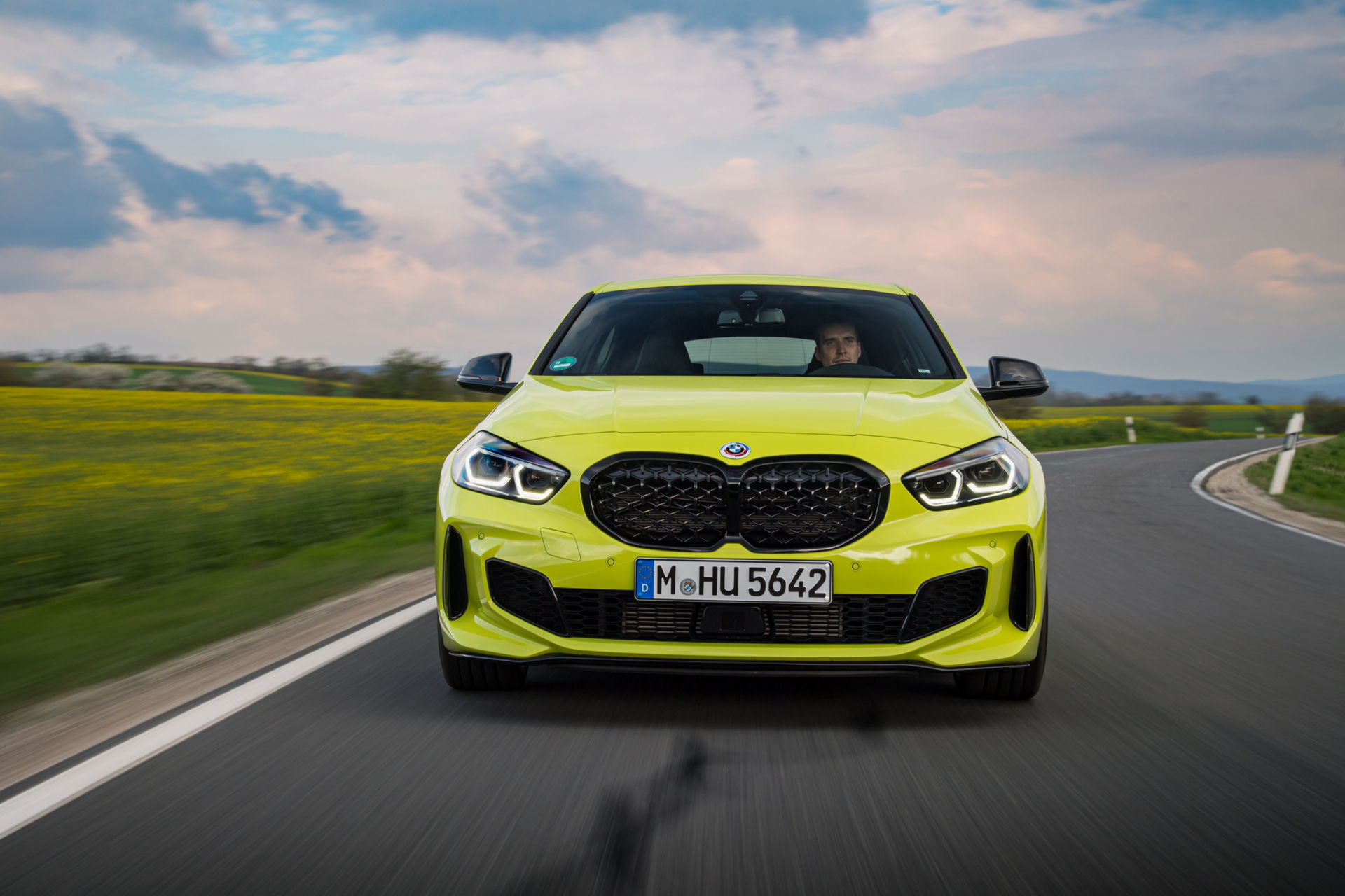 BMW Showcases The 2022 M135i In Sao Paulo Yellow And With M Performance Parts
