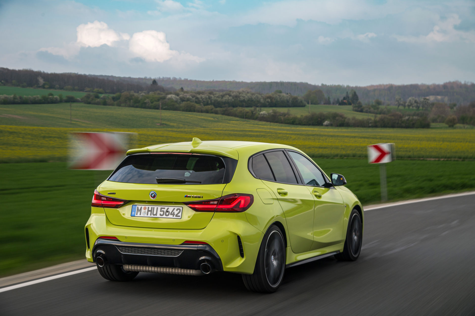 BMW Showcases The 2022 M135i In Sao Paulo Yellow And With M Performance Parts